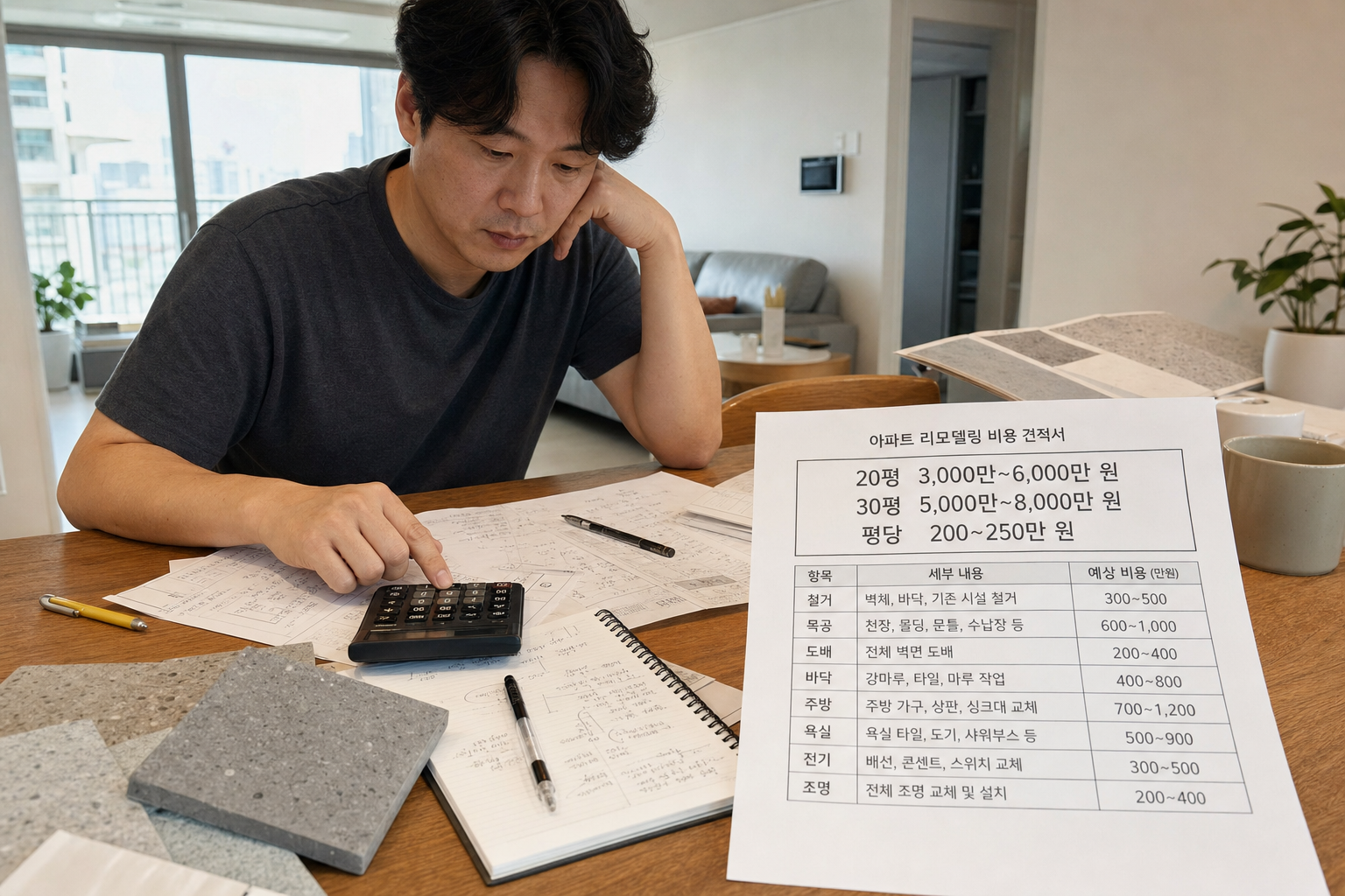 아파트 리모델링 비용 견적 완벽 가이드