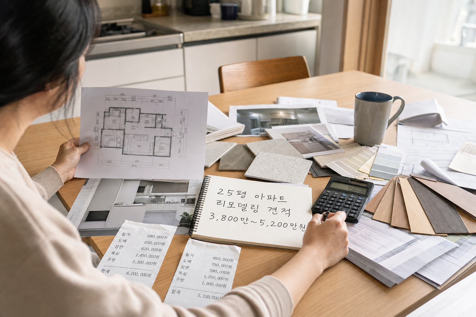 25평 아파트 리모델링 비용 실제 견적 사례