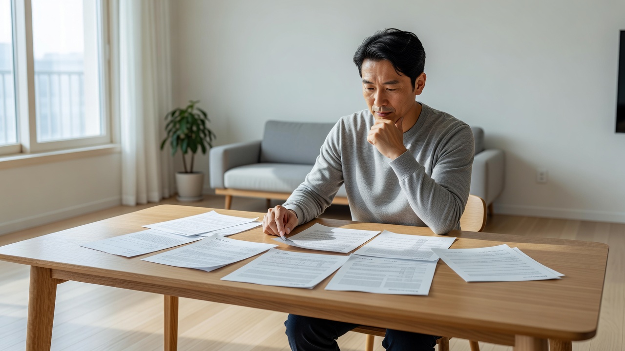 인테리어 업체 비교를 위한 공사 범위 체크리스트 검토 장면
